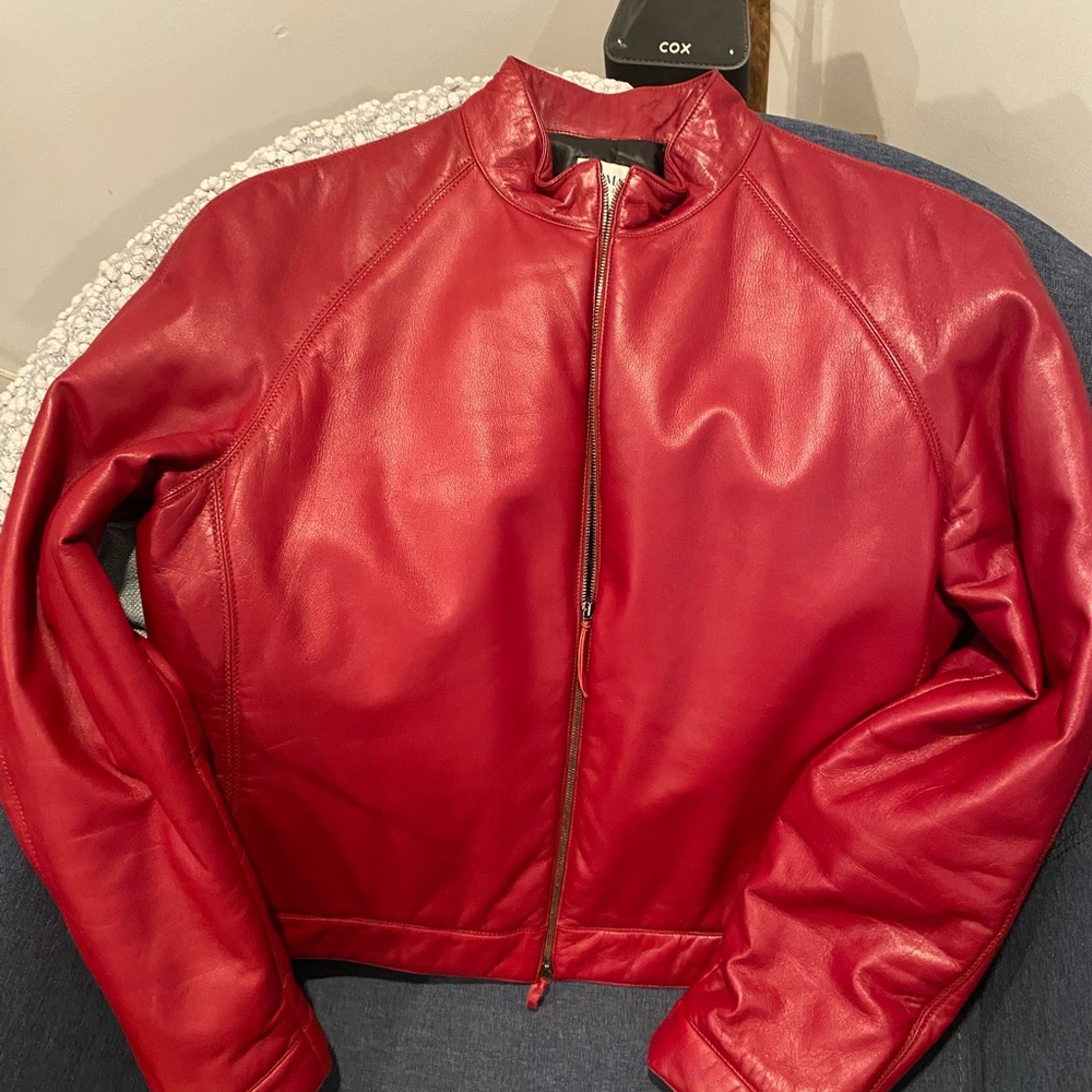 Faux Armani Collezioni leatherette jacket